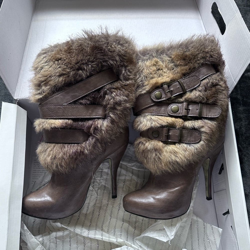 Aldo fur boots